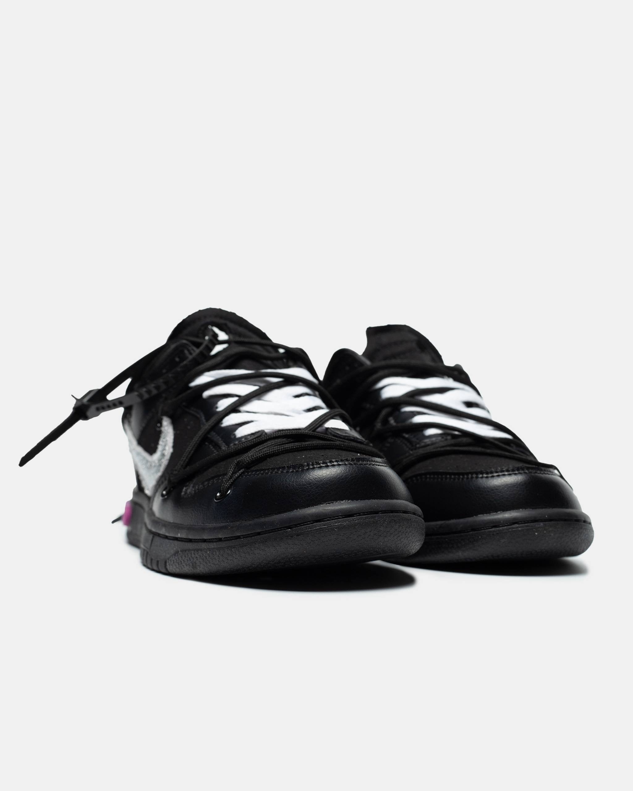 Nike  Low Dunk x Off-white 50/50 Black Purple