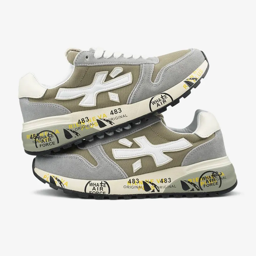 Premiata Mick Grey White