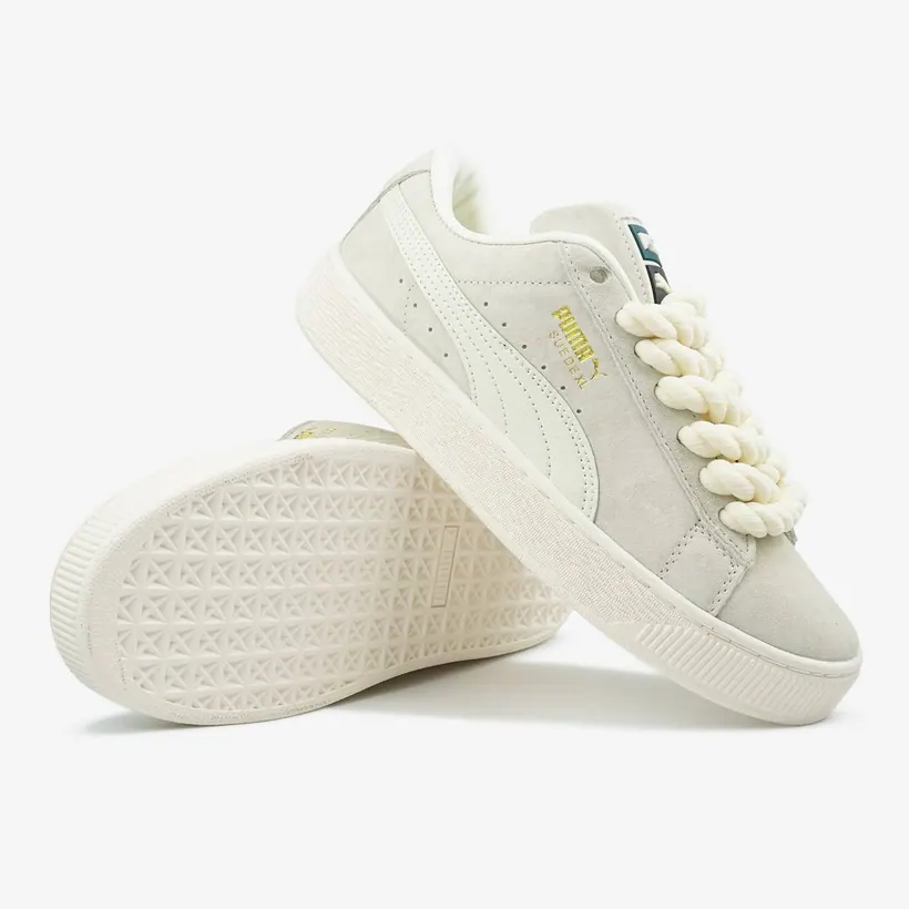 Puma Suede XL Beige Rope Laces