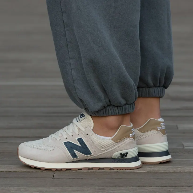 New Balance 574 Beige Blue