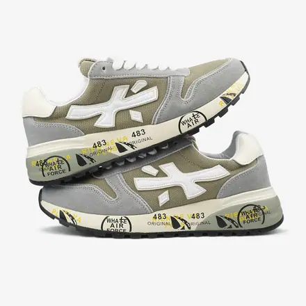 Premiata Mick Grey White