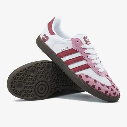Adidas Samba x Comme des Garçons Play White Pink