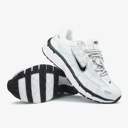 Nike P-6000 White Black Swoosh