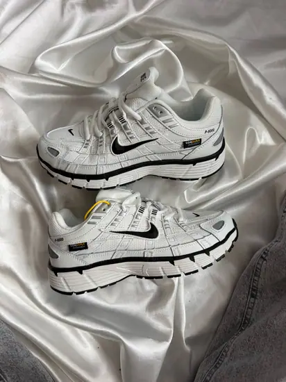 Nike P-6000 White Black CorDura (вологозахист)