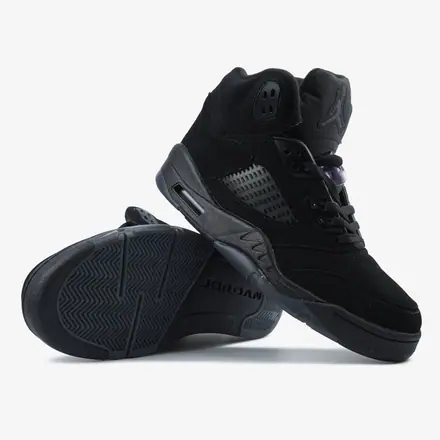 Jordan 5 Black Dark Blue Gum